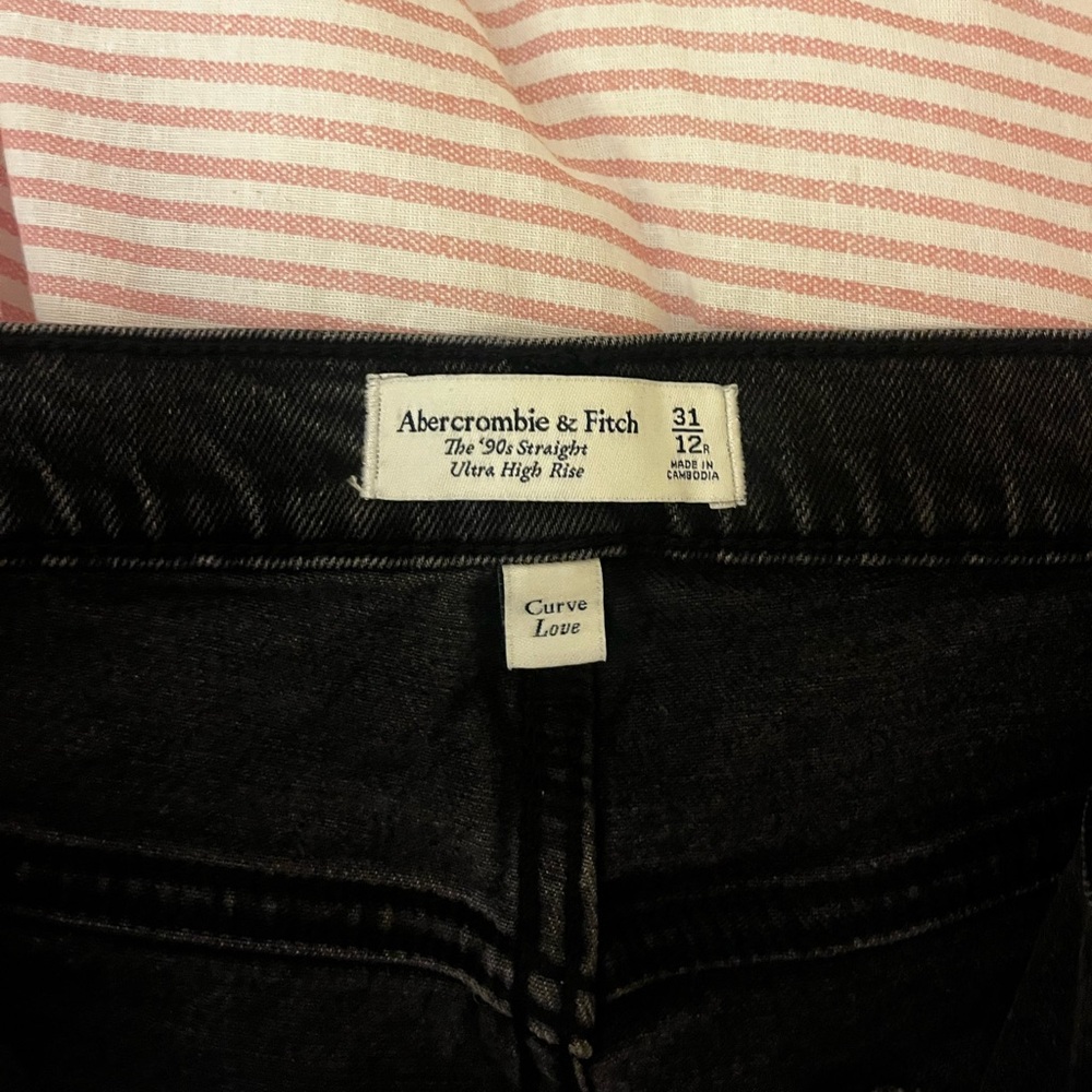 Abercrombie & Fitch Dark Gray Curve Love Jeans